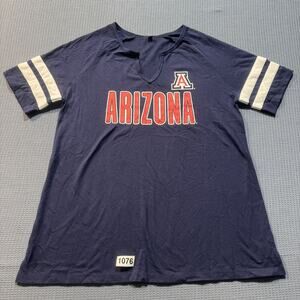ARIZONA WOMEN Blue Tee Sz M PRE Owned Excellent